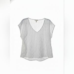 White Patterned Women's XL a.n.a Top